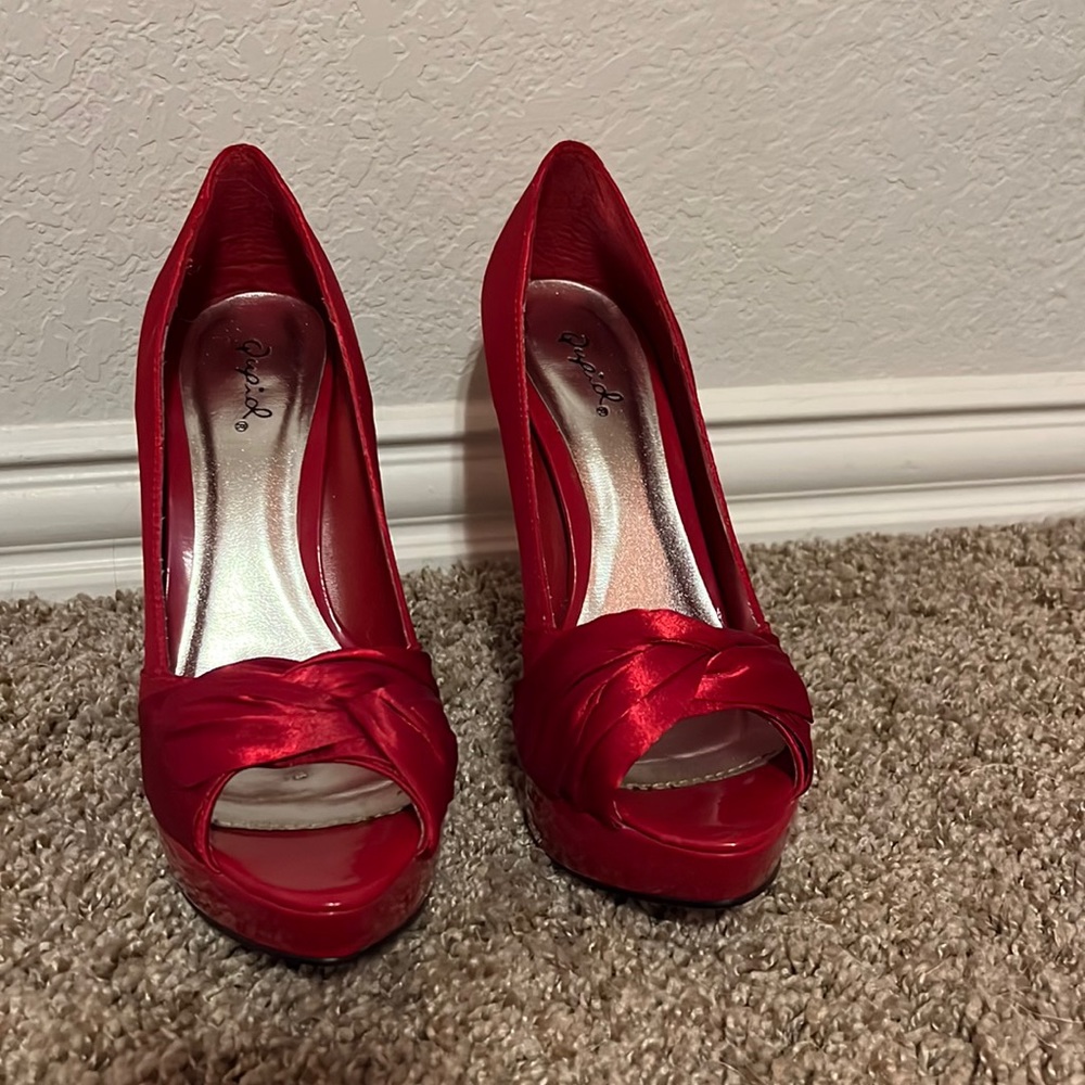 Red Qupid Heels